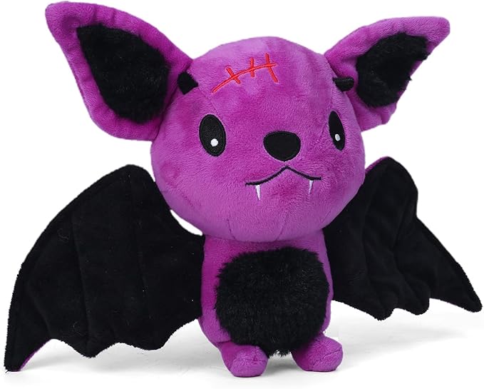 Blnboimrun Dog Toys for Aggressive Chewers, Squeaky Plush Bat with Crinkle Paper, Durable Interactive Chew Toys for Small, Medium & Large Dogs, Indoor Outdoor Play Pet Gift