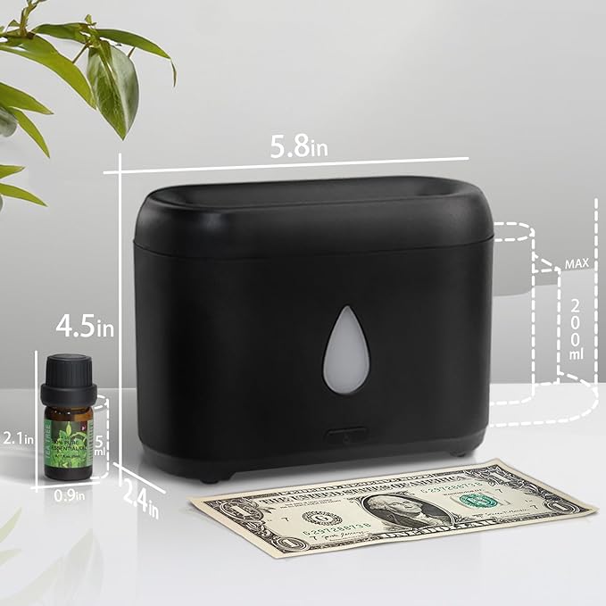 Flame Diffuser for Essential Oils, 200ml Ultrasonic Aroma Diffusers