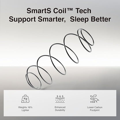 Novilla Twin XL Mattress, 8 Inch TXL Size Mattresses in a Box with Smarts™ Coil for Pressure Relief, Medium Plush Foam and Spring Hybrid Colchones with CertiPUR-US Certified for Kids