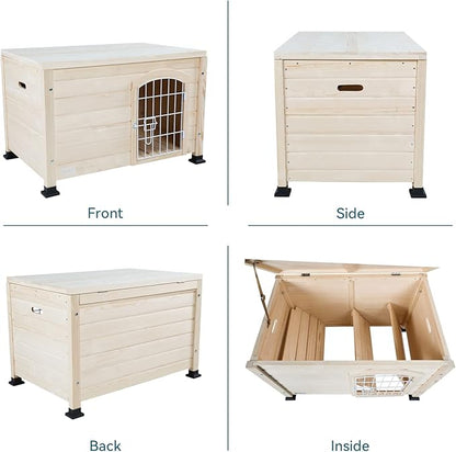 Petsfit Litter Box Enclosure, Modern Cat Litter Box Furniture with Door, Cat House for Indoor Cats, Side End Table, Perfect for Small Pets up to 22lbs, Small/31 L x 20.5" W x 20.5" H