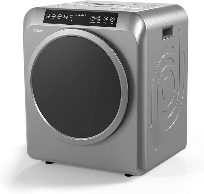 ROVSUN 13.2LB Portable Clothes Dryer, 3.5 Cu.Ft High End Front Load Tumble