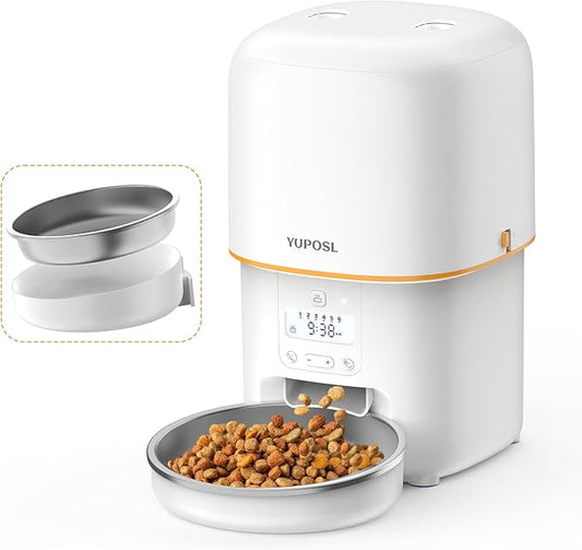 Automatic Cat Feeders - 3L Cat Food Dispenser Easy to Use