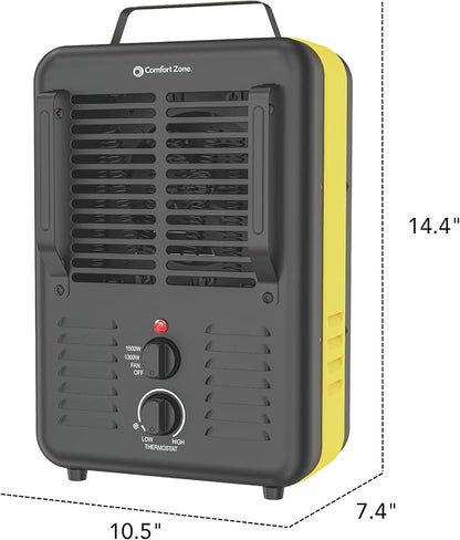 Comfort Zone 1, 500-Watt Milkhouse Style Electric Portable Utility Heater