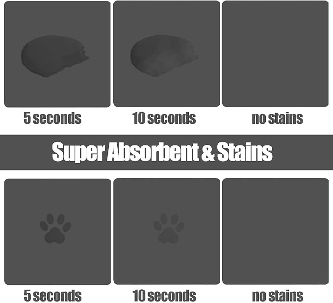 Large Pet Feeding Mat, Bohemia Absorbent Quick Dry Dog Mat for Food and Water Bowl, Non Skid Cat Bowl Mat, No Stains for Pet Water Dispenser Pet Supplies for Messy Drinkers