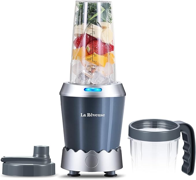La Reveuse Personal Size Smoothie Blender Pro, 1000W High Speed