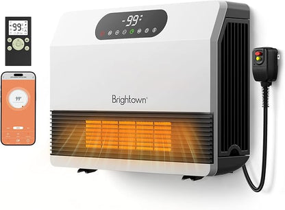 Brightown Wall Heater for Indoor Use, Electric Space Heater