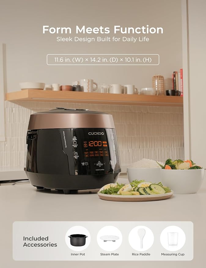 CUCKOO High Pressure Rice Cooker 6-Cup Uncooked / 12-Cup Cooked