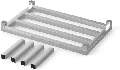 18 in X 30 in. Aquarium Stand | Industrial Style Aluminum Fish Tank Base with Open Frame Design