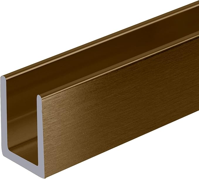 Brixwell SDCD38BBRZ-CCP12-XCP25 Brushed Bronze 3/8" Fixed Panel Shower Door