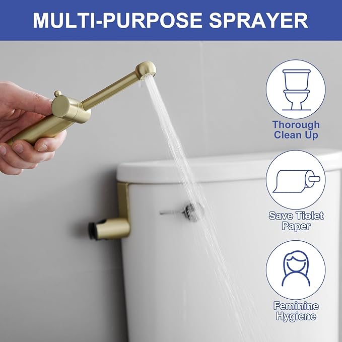 Handheld Bidet Sprayer for Toilet, Handheld Sprayer Attachment for Toilet