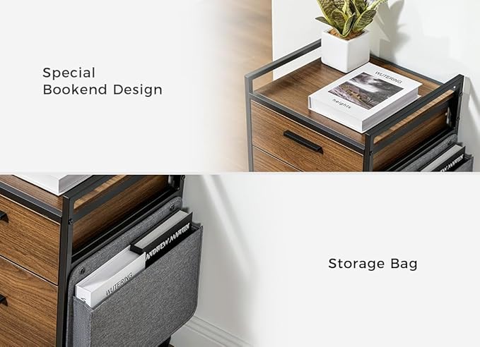 EUREKA ERGONOMIC 2-Drawer Mobile File Cabinet