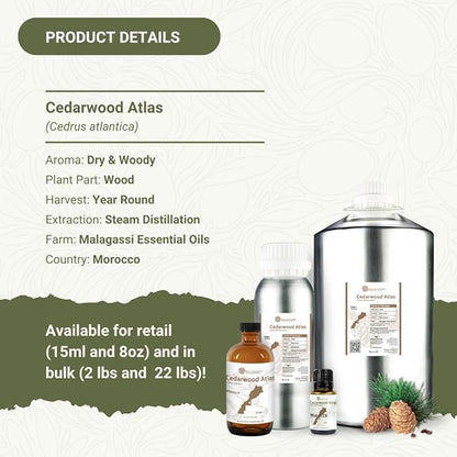 Pure Cedarwood Essential Oil
