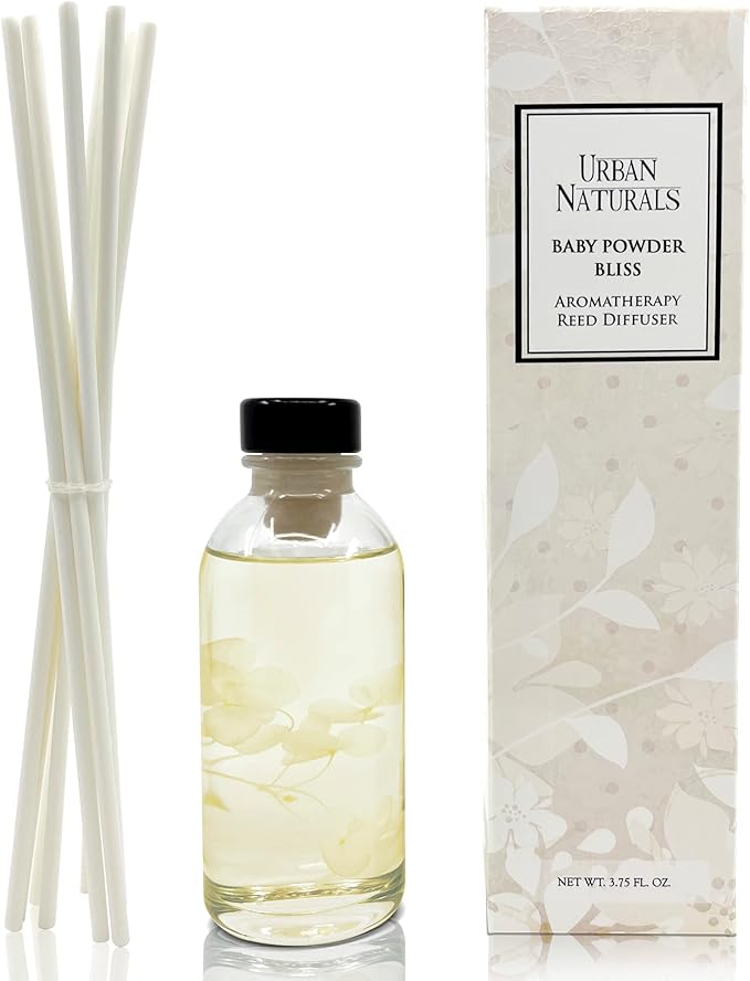 Urban Naturals Baby Powder Bliss Reed Diffuser Set | Made