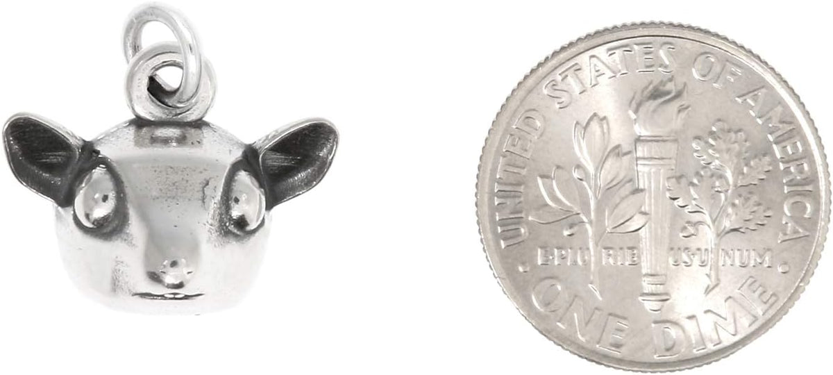 LGU Sterling Silver 3D Sugar Glider Charm