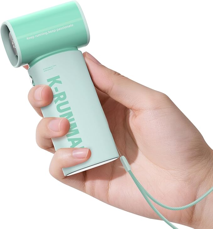 K-RUNMAN Portable Handheld Turbo Fan, 100 Speeds Adjustable Mini Personal Fan