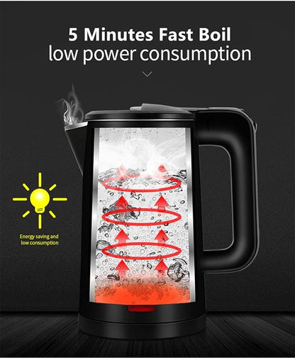 0.8L Electric Kettle Stainless Steel, 800 Watts Small Electric Kettle 27 Ounce