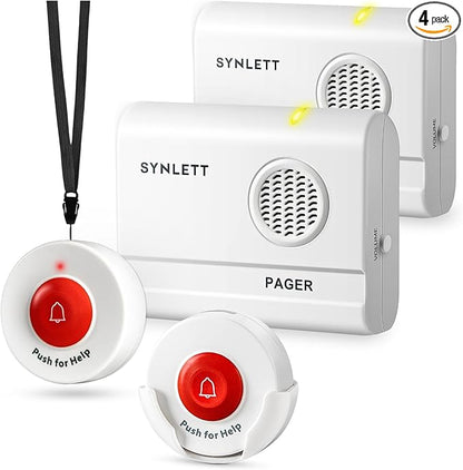 Caregiver Pager Call Button Wireless Call Bell Alert Buttons