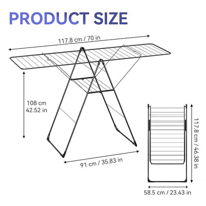 APEXCHASER Clothes Drying Rack, Foldable Oversized Drying Rack Clothing