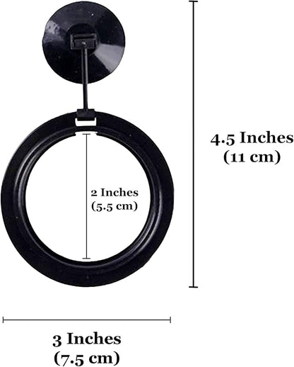 SunGrow Betta Feeding Ring, Prevent Water Turbulence from Washing Food into Filter, Practical Round Floating Food, Suitable for Guppy, Goldfish and Other Small Fish (3 Feeding Rings)