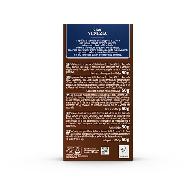 Caffè Borbone Ciao Venezia Aluminum Capsules Compatible