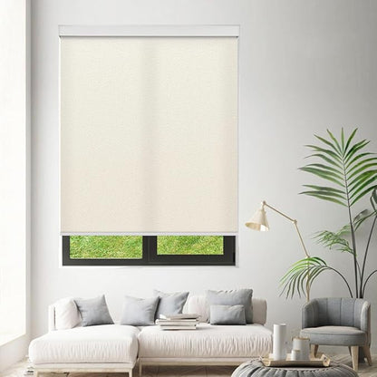Tipiace Motorized Blinds with Remote Window Roller Shade Wireless Rechargeable