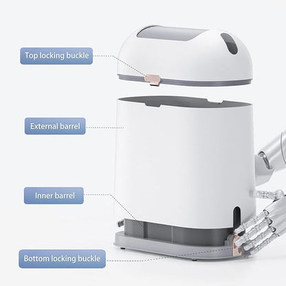 ELPHECO Bathroom Trash Can, 2.5 Gallon Motion Sensor Waterproof Trash Bin