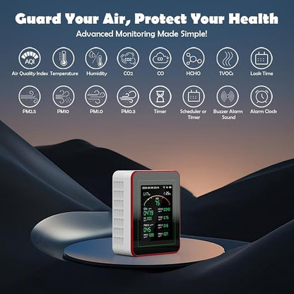 Professional 15-in-1 Air Quality Monitor