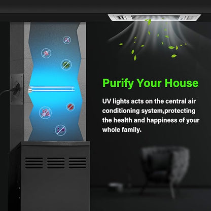 COOSPIDER 18W HVAC UV Light, Air Purifier