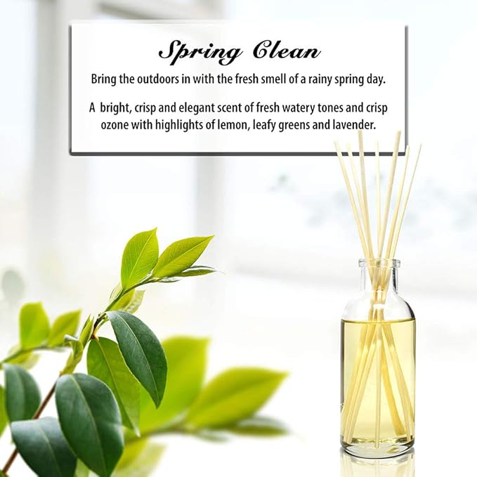 Urban Naturals Spring Clean Reed Diffuser Oil Set | Fresh, Crisp Fragrance of