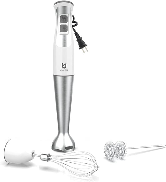 Immersion Hand Blender, UTALENT 3-in-1 8-Speed Stick Blender