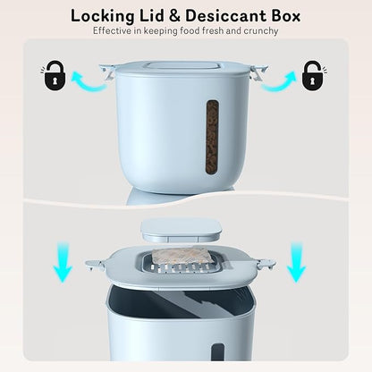 Automatic Cat Feeder and Water Dispenser FW1, Wire or Battery Cat Food