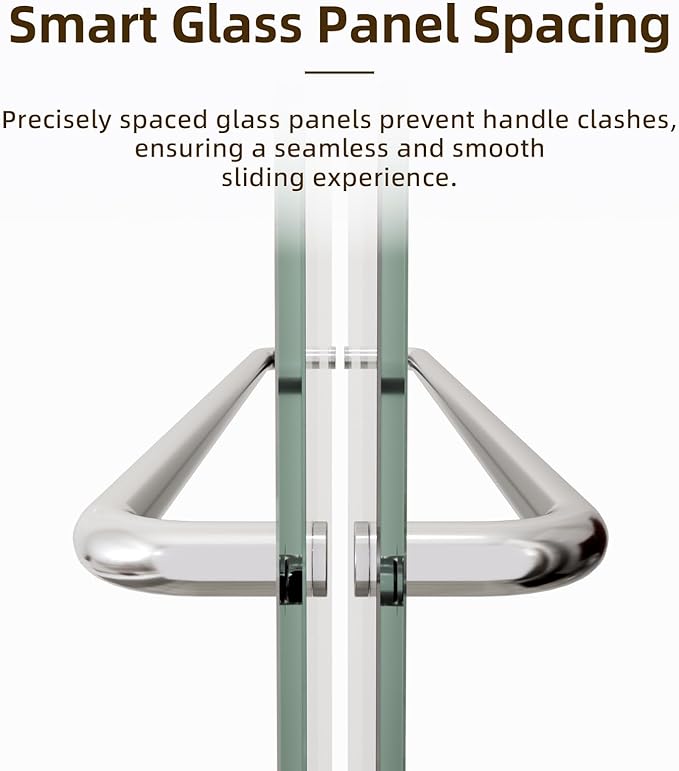 Royal Guard 56-60" W x 58" H Semi-Frameless Sliding Shower Door