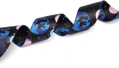 Mercano Adjustable Dog Collar - Special Design Patterns, Soft Nylon Comfortable Durable Pet Collar for Small Medium Large Dogs (L, Night Sky)