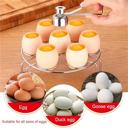 Metal Eggshell Cutter Egg Opener Shell 304 Stainless Steel Boiled Tool(E)