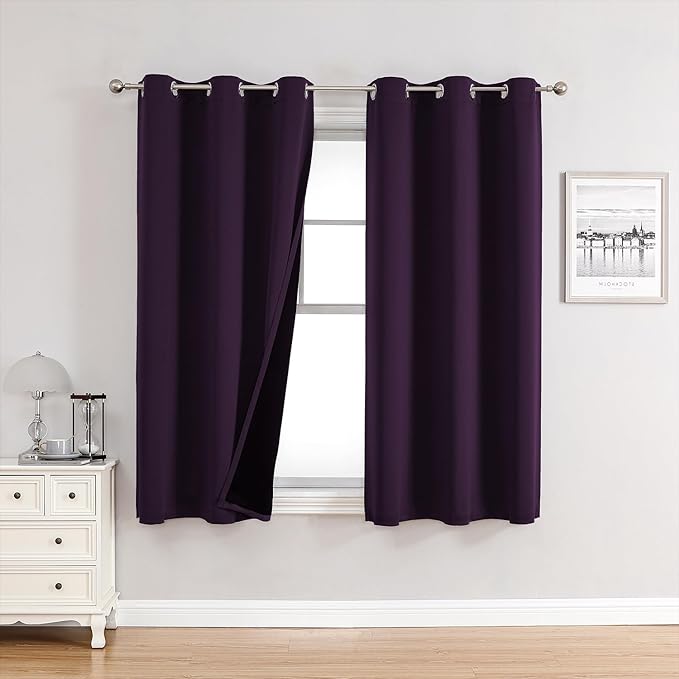 ChrisDowa 100% Blackout Curtains