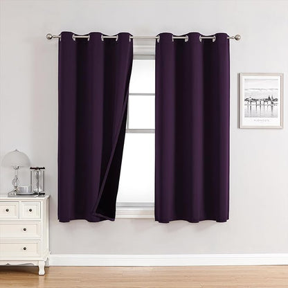 ChrisDowa 100% Blackout Curtains