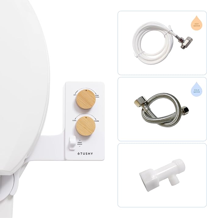 TUSHY 3.0 Spa Bidet Attachment. Cool to Warm Water. It's Time to Replace Toilet