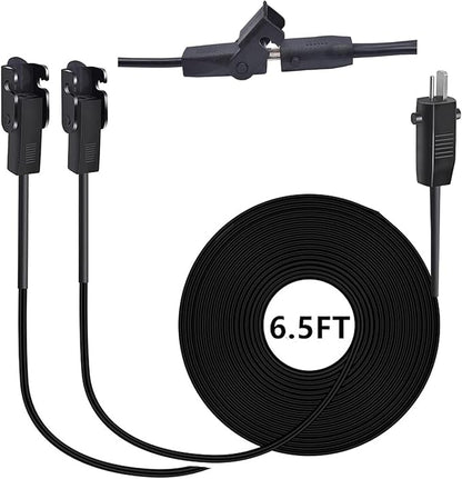 Recliner Power Splitter Cord 78 Inch 2 Pin Splitter Y Cable Replacement, 6.5FT, Black, 2 Motors to 1, Compatible with Okin, Dewert, Lazboy, Pride, Catnapper, Limoss Motors