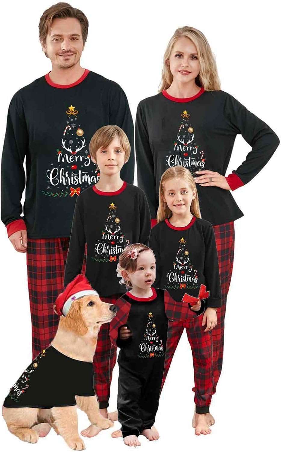 Matching Family Christmas Pajamas Set - Xmas Sleepwear PJs