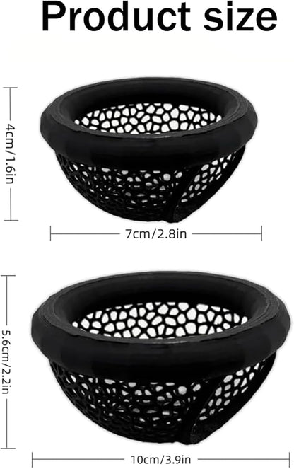 2PCS Floating Betta Hammock & Shrimp Shelter, Beta Fish Tank Decor, Aquarium Beta Hideout, 3D Printed Aquarium Decor with Feeding Ring, Safe Resting Spot for Betta Fish, Shrimp and Small Fish