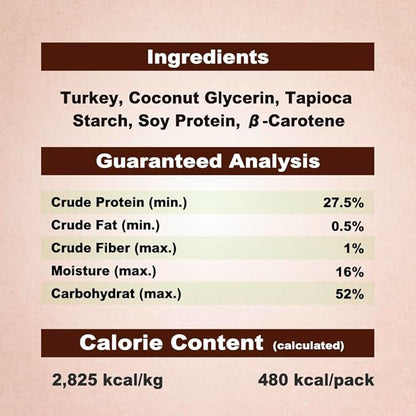 AFreschi Natural Turkey Treats Mini Bars – 6 oz, USA-Sourced Trukey, All-Natural, Hypoallergenic, Low-Fat, Healthy & Easily Digestible, Puppy & Training Snack