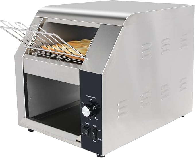Hakka Commercial Conveyor Toaster, 450 Slices/Hour Heavy Duty Conveyor Toaster
