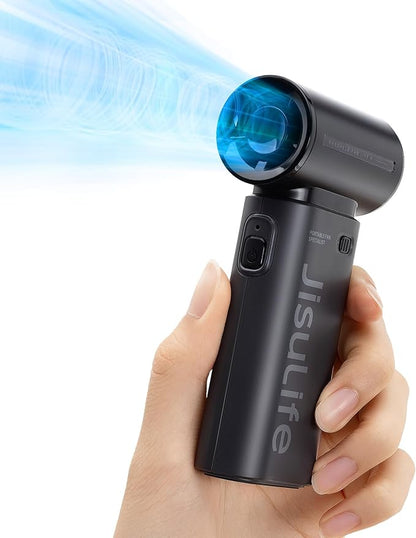 JISULIFE Portable Handheld Fan Life9, Turbo Power High Speed Air, 5 Gear Wind