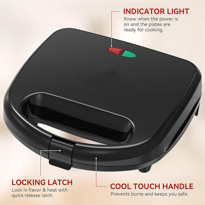 OSTBA Sandwich Maker, 2 Slice Grilled Cheese Maker