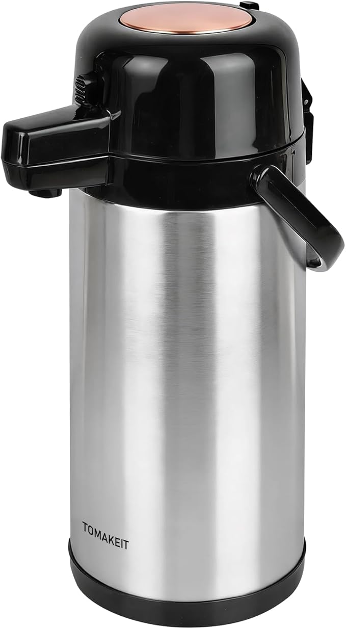 Airpot Coffee Carafe for Keeping Hot, 102oz/3L Coffee Dispenser Thermal