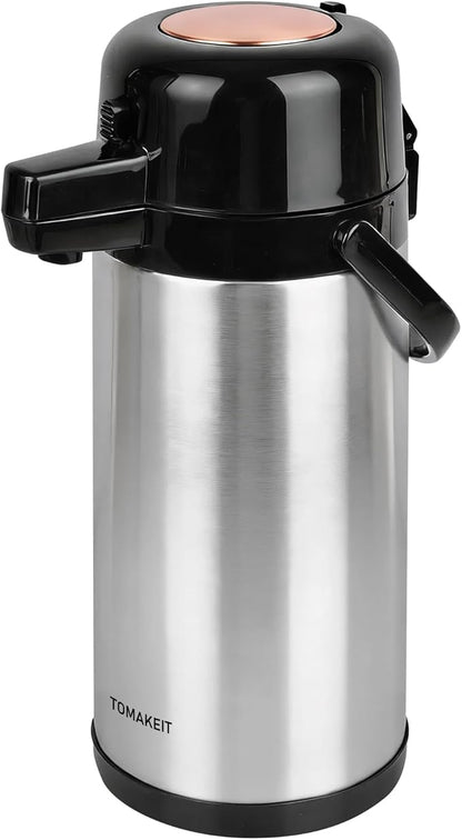 Airpot Coffee Carafe for Keeping Hot, 102oz/3L Coffee Dispenser Thermal