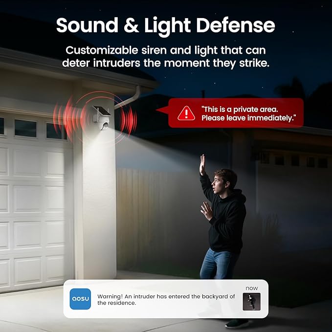 aosu Security Cameras Outdoor Wireless, 2 Cam-Kit, No Subscription,
