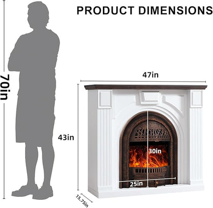 Farmhouse 47" Electric Fireplace