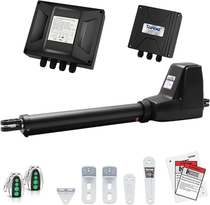 TOPENS AT12131 Single Swing Gate Opener Heavy Duty Automatic Gate Motor