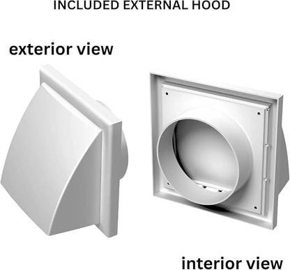 VENTS-US GK 150 MA-MV KIT – Easy to Install 6" Through The Wall Exhaust Fan